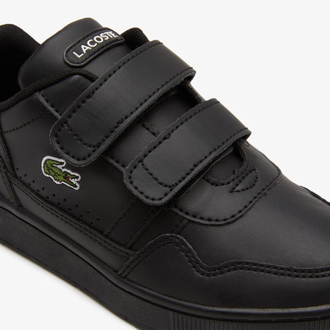سنيكرز لاكوست تي كليب من خامات صناعية بتفاصيل ملونة للأطفال Children's Lacoste T-Clip Synthetic Color-Pop Sneakers - 44SUC0007-02H