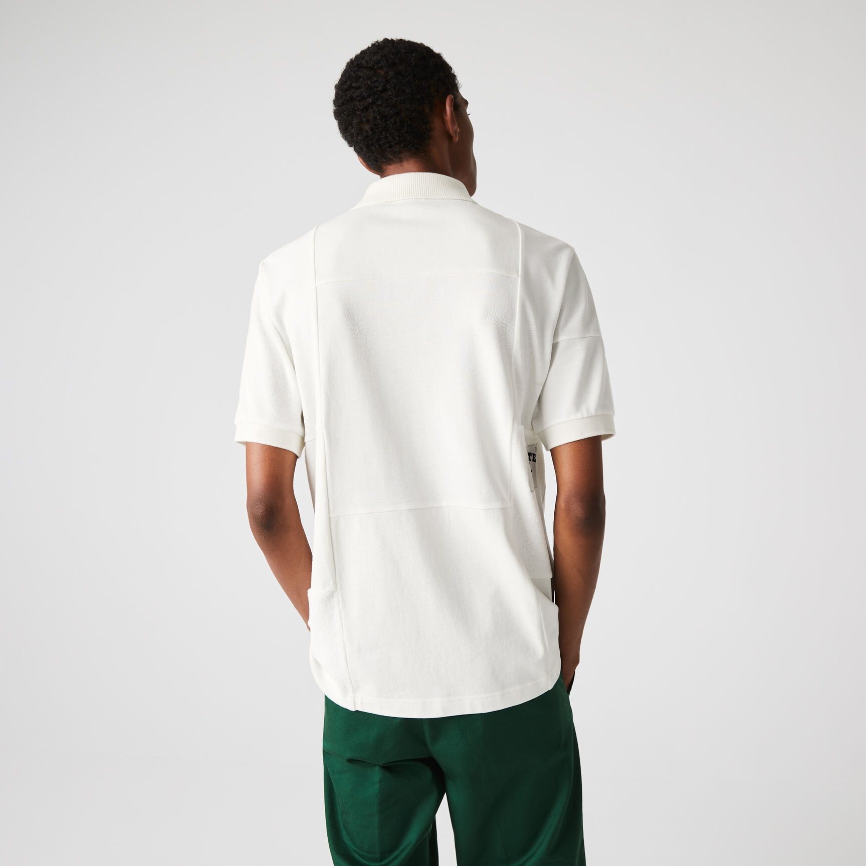 Men’s Lacoste L!VE Heritage Relaxed Fit Piqué And Bouclé Polo Shirt Men’s Lacoste L!VE Heritage Relaxed Fit Piqué And Bouclé Polo Shirt
