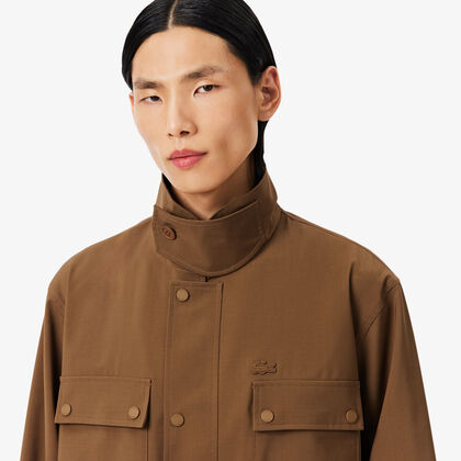 قميص رانواي بقصّة عادية من مزيج الصوف