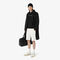 lacoste classic fit logo stripe sweatshirt