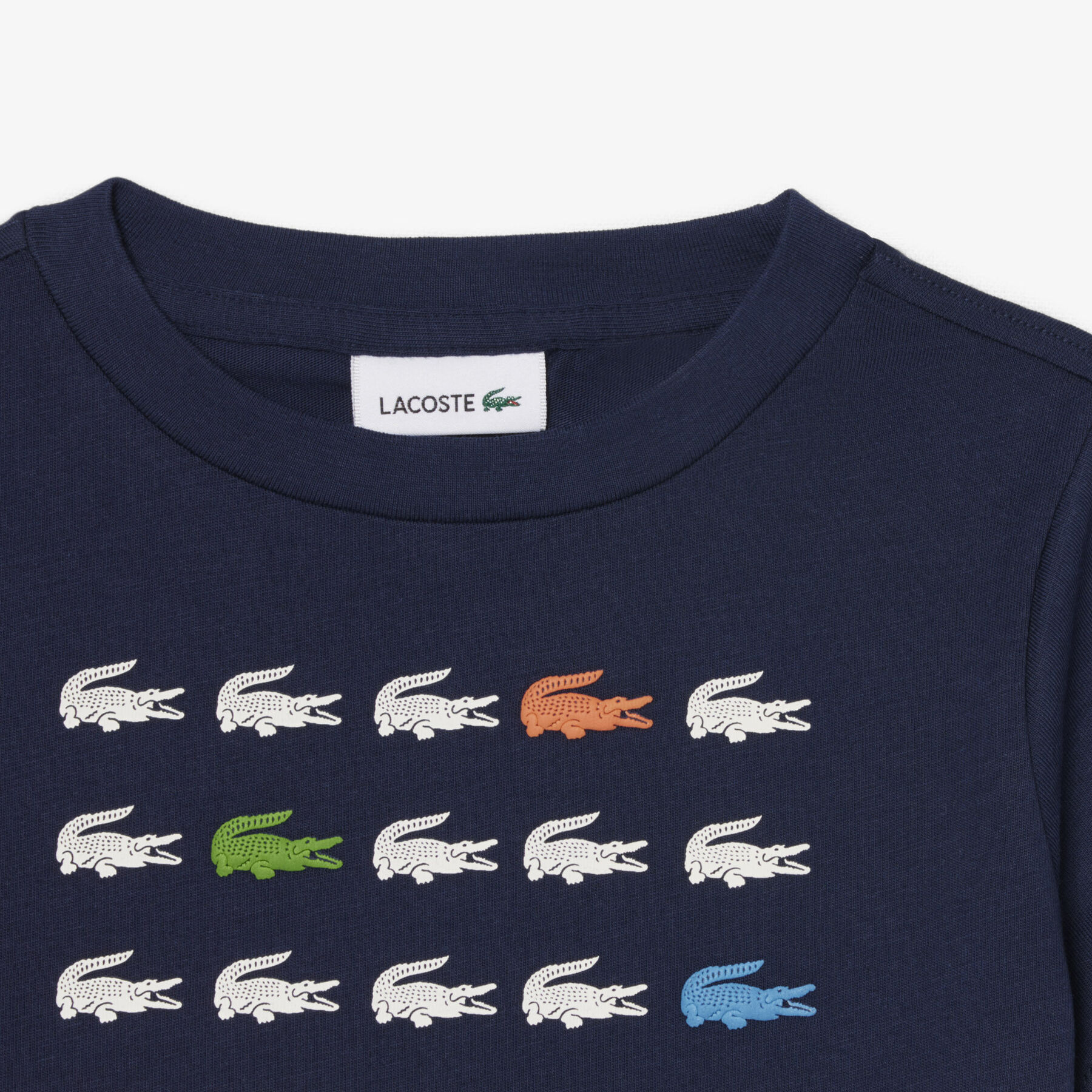 Crocodile Print Cotton T-shirt lacoste crocodile print cotton t shirt