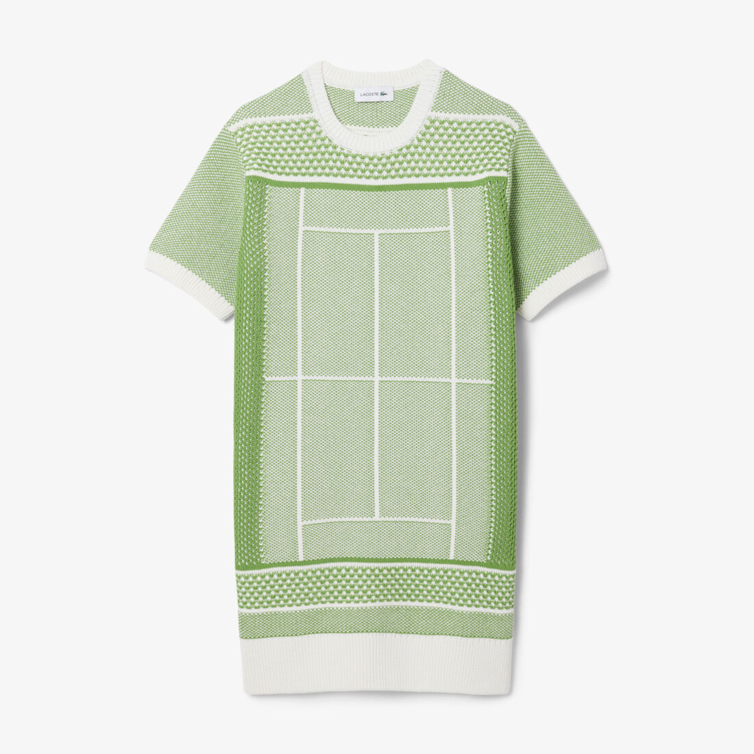 Tennis Court Jacquard Sweater Dress - EF9888-00-4IN