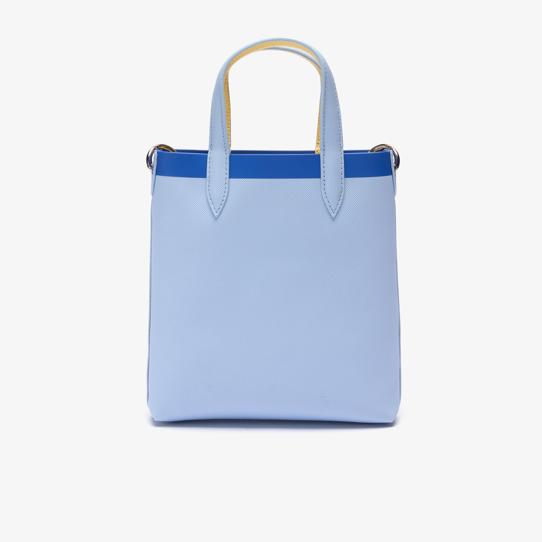lacoste women s anna detachable shoulder strap mini tote bag
