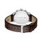 ساعة رجالية بسوار جلدي بني Brown Leather Strap Men's Watch - 2011486-BROWN