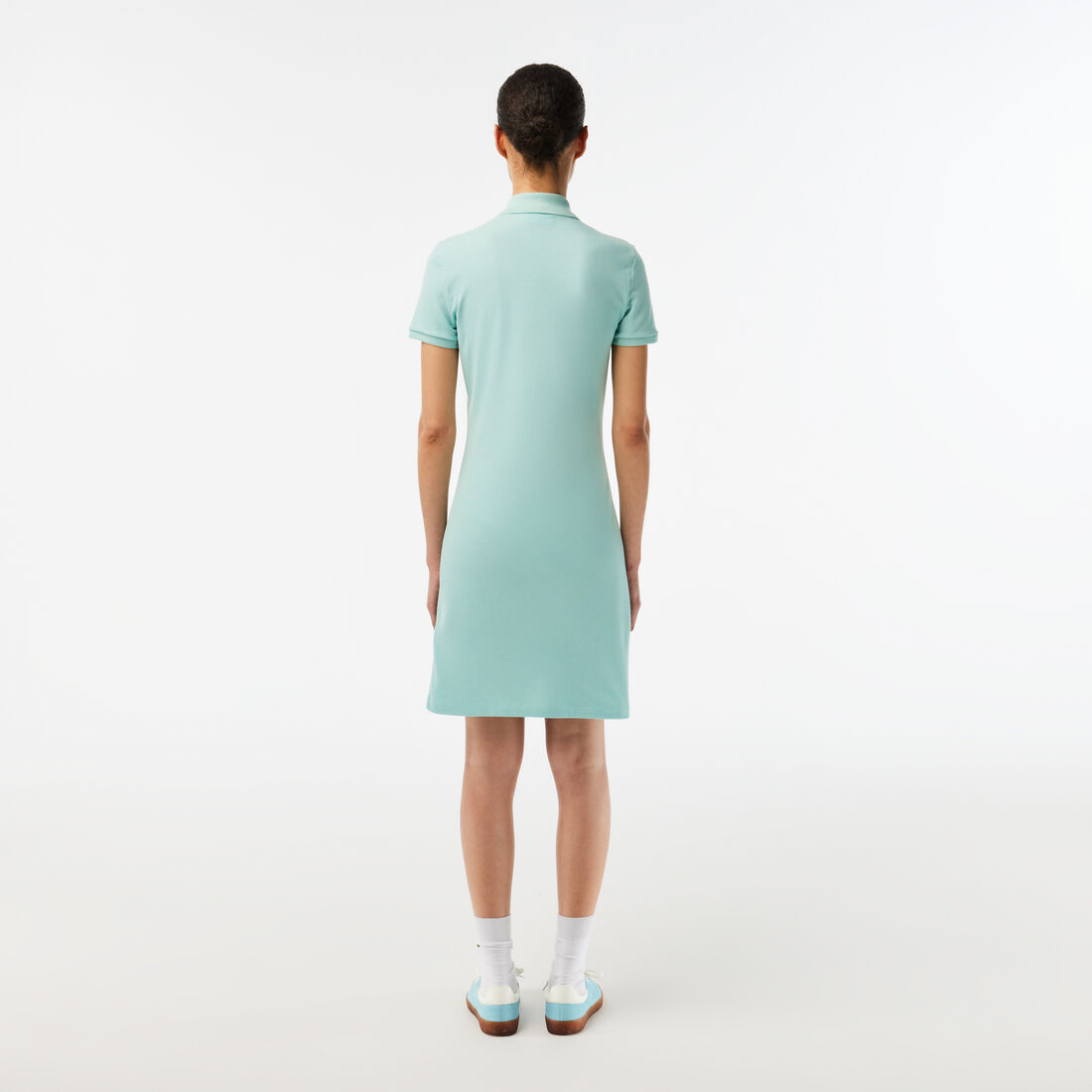 فستان بولو من بيتي بيكيه مطاطي بقصة ضيقة Women's Stretch Cotton Pique Polo Dress - EF5473-00-LGF