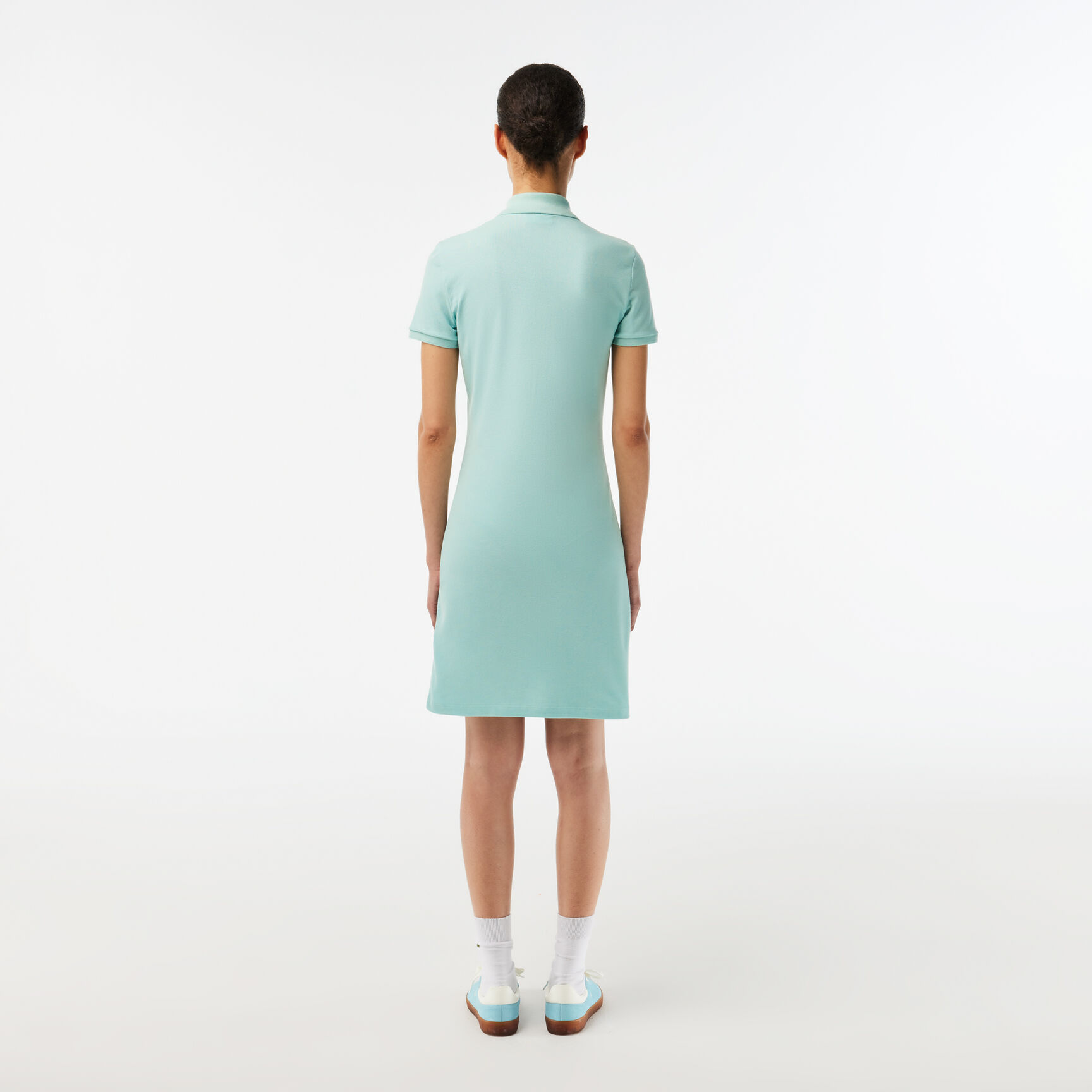 فستان بولو من بيتي بيكيه مطاطي بقصة ضيقة Women's Stretch Cotton Pique Polo Dress - EF5473-00-LGF