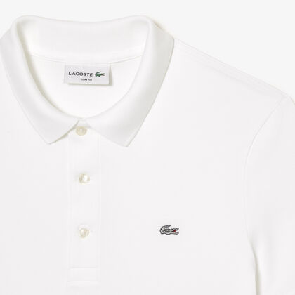 Slim Fit Stretch Petit Pique Polo Shirt