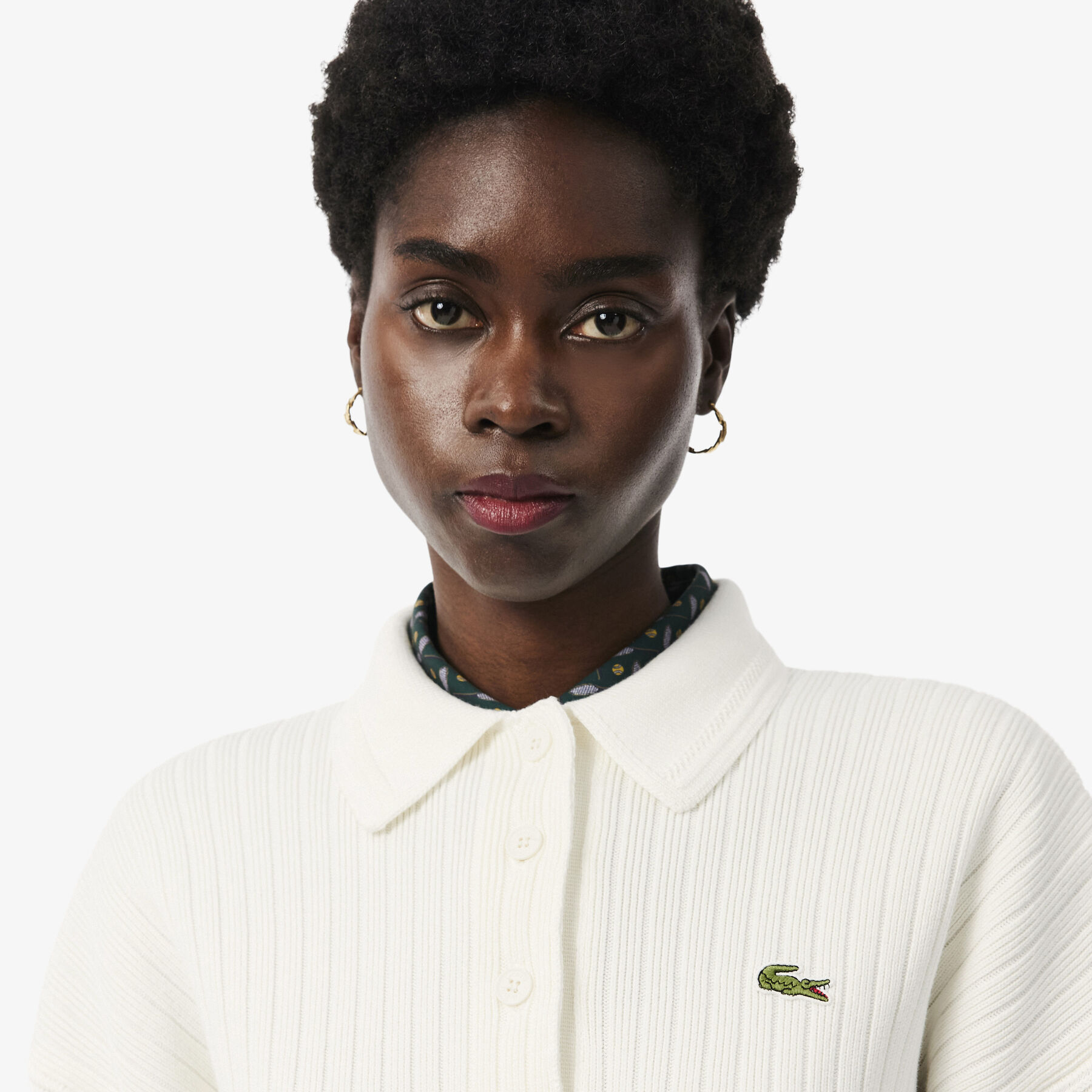 French Made Polo Collar Sweater - AF8272-00-70V