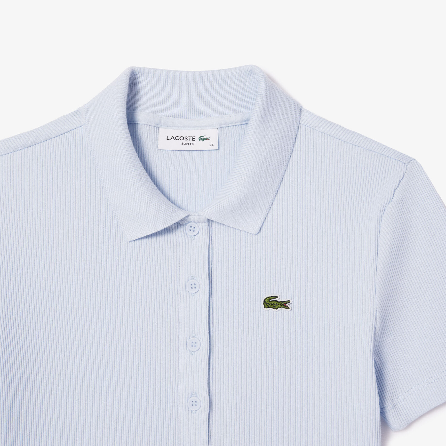 Women's Lacoste Slim Fit Organic Cotton Polo Shirt - DF5377-00-J2G