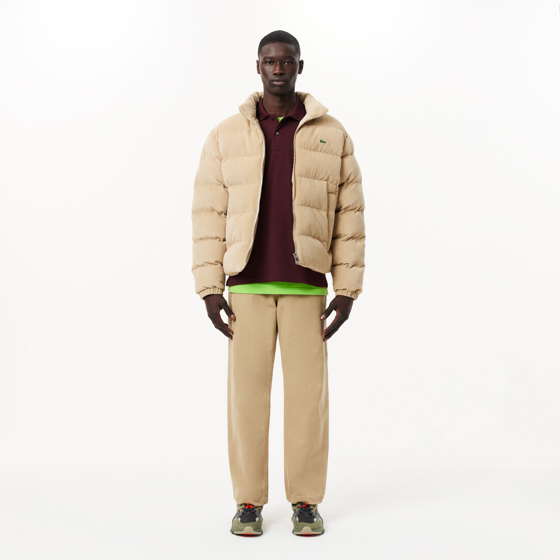 قميص بولو كلاسيكي بأكمام طويلة مقاس L.12.12 Original L.12.12 Long Sleeve Cotton Polo Shirt - L1312-00-BZD