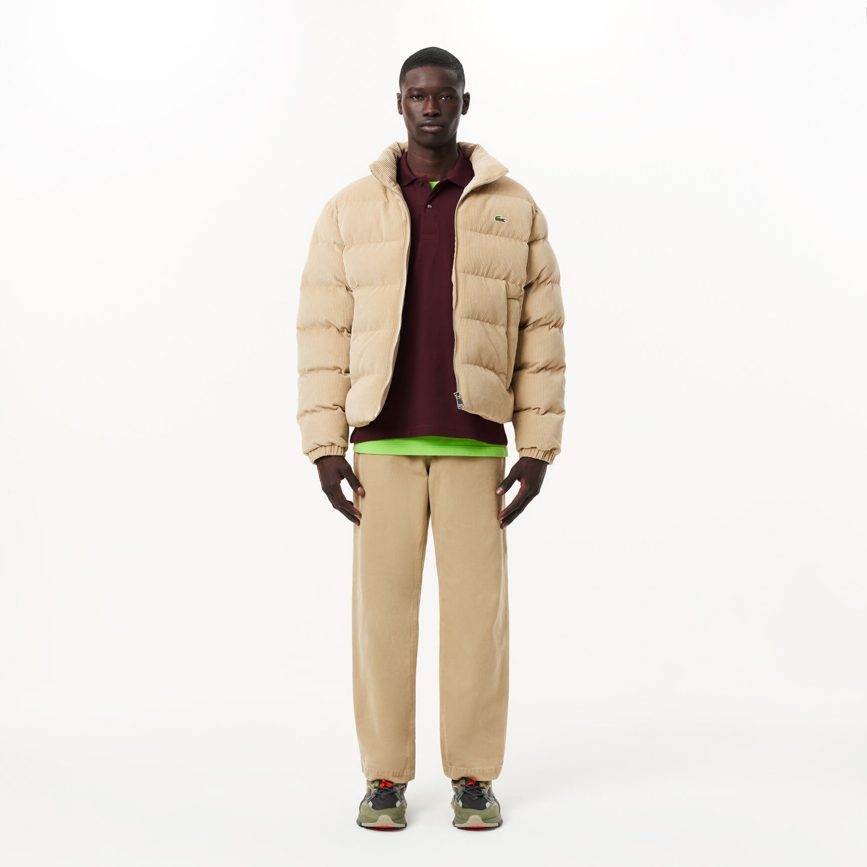 قميص بولو كلاسيكي بأكمام طويلة مقاس L.12.12 Original L.12.12 Long Sleeve Cotton Polo Shirt - L1312-00-BZD