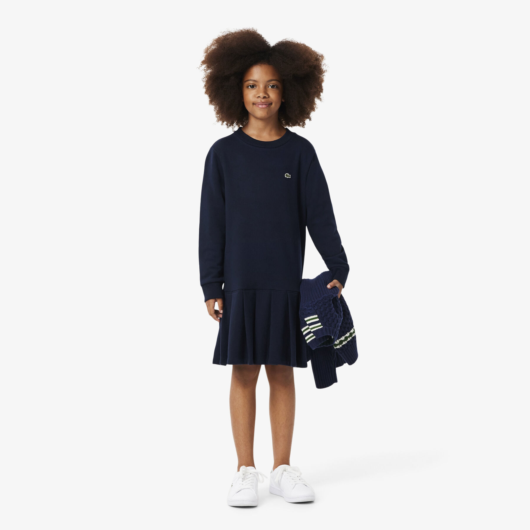 Long Sleeved Fleece Dress lacoste long sleeved fleece dress