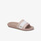 Women's Croco Metallic PU Slides lacoste women s croco metallic pu slides
