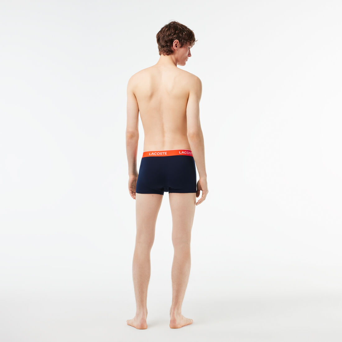 مجموعة من 3 سراويل داخلية كاجوال باللون الكحلي مع حزام خصر متباين Pack Of 3 Navy Casual Trunks With Contrasting Waistband - 5H3401-00-IZI