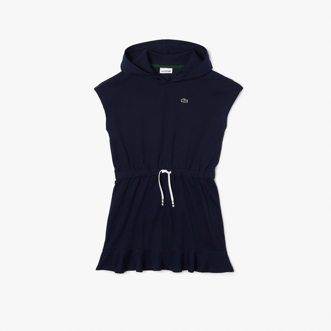 Girls’ Lacoste Stretch Piqué Sleeveless Sweater Dress