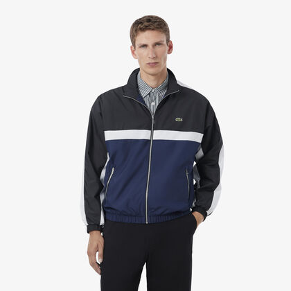 lacoste colour block track jacket