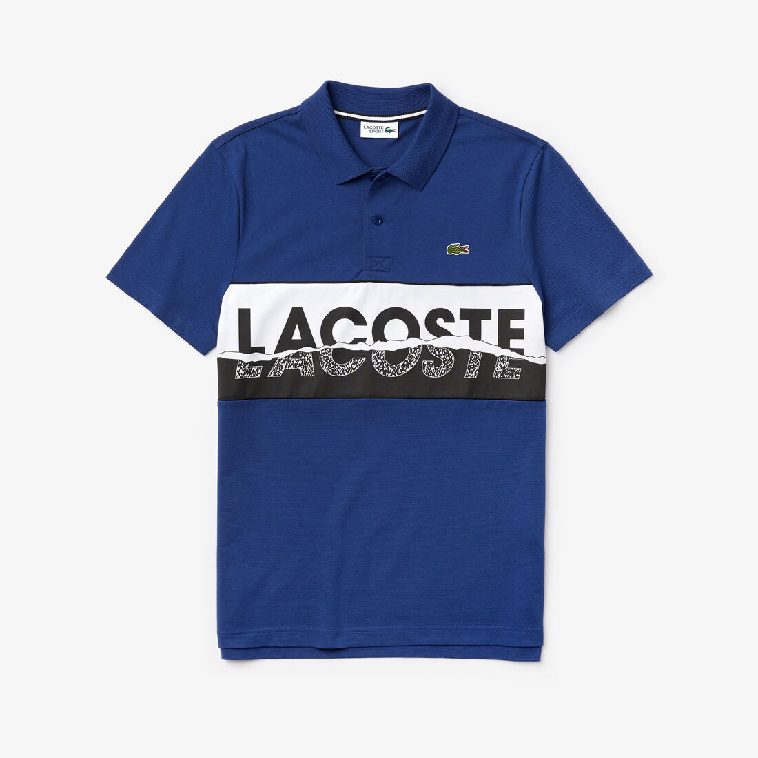 قميص بولو قطني فائق الخفة مزدان بطبعة غرافيك من مجموعة Lacoste SPORT للرجال قميص بولو قطني فائق الخفة مزدان بطبعة غرافيك من مجموعة Lacoste SPORT للرجال
