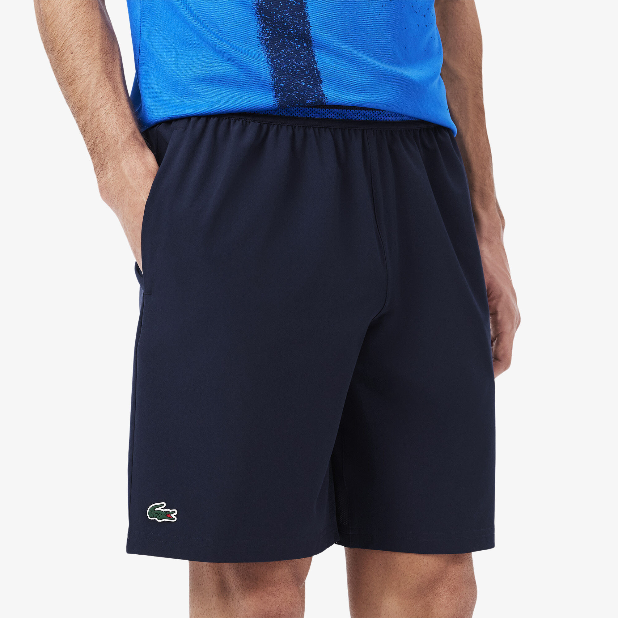 Lacoste Tennis x Novak Djokovic Shorts, Navy Blue / Blue | LACOSTE UAE