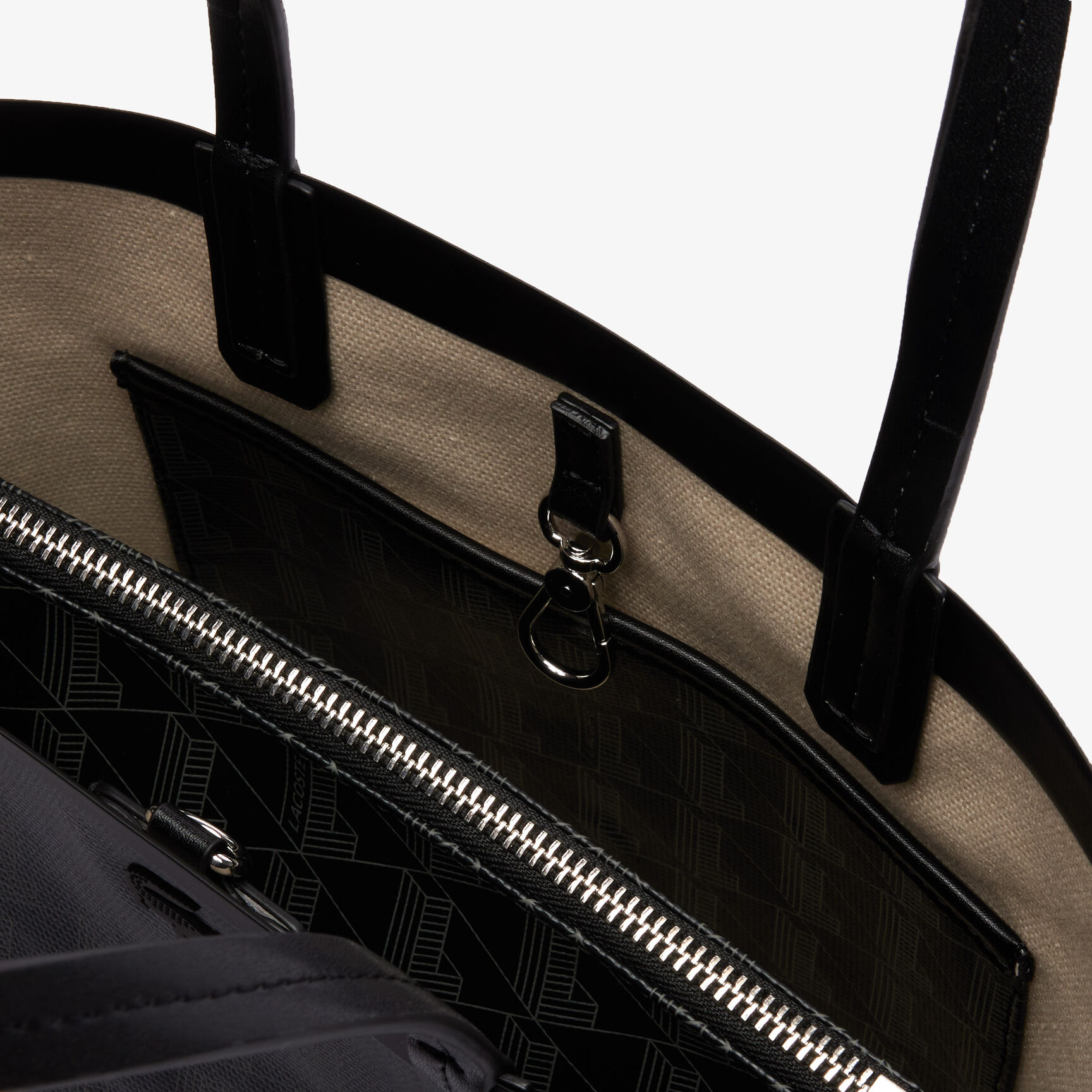 حقيبة توت صغيرة كانفا مغلفة بنقشة شعار الماركة من مجموعة زيلي Zely Coated Canvas Monogram Small Tote - NF4338ZE-H45