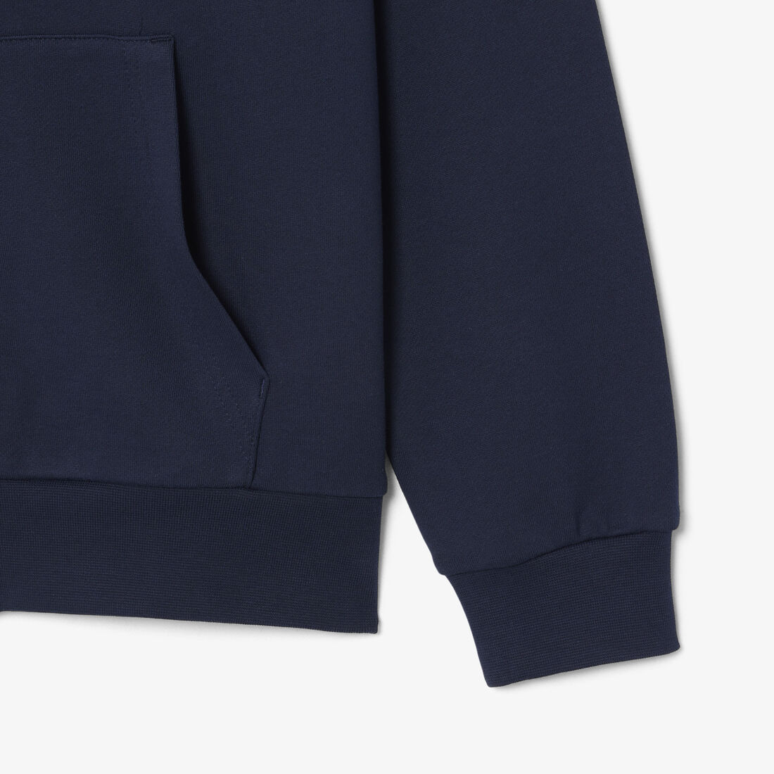 lacoste classic fit zipped fleece sweatshirt
