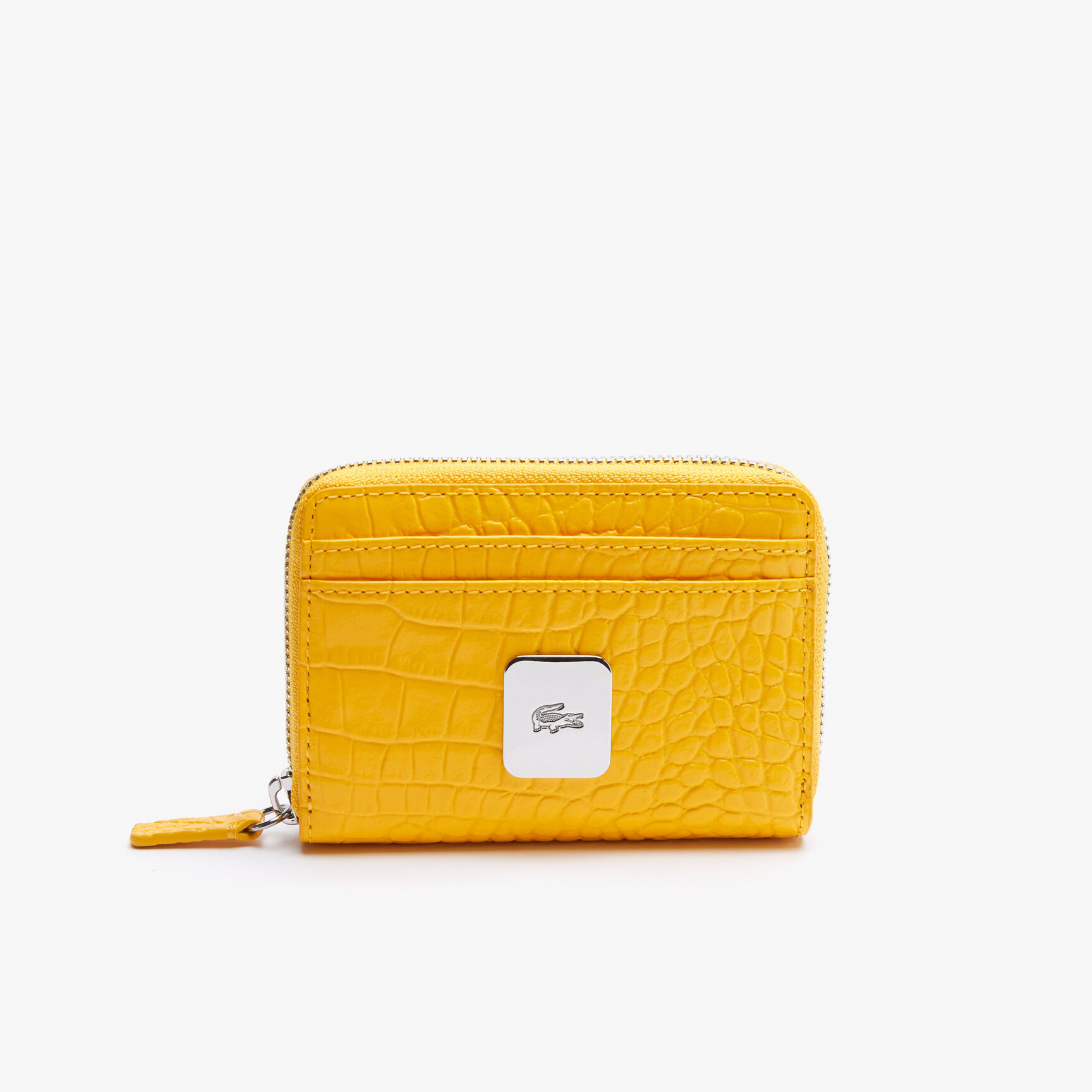 Women's Amelia Zippered Embossed Leather Small Wallet Women's Amelia Zippered Embossed Leather Small Wallet