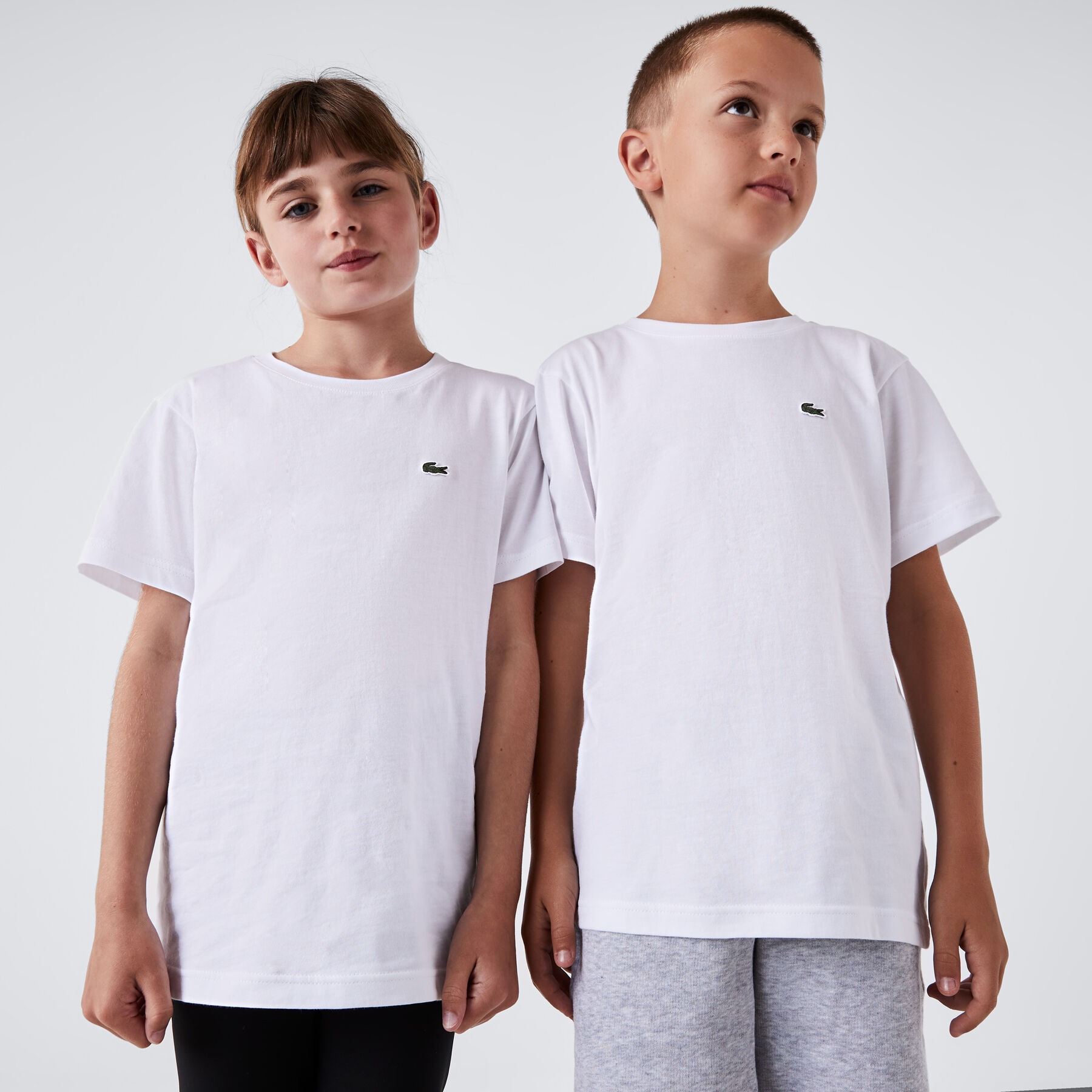 Kids' Crew Neck Cotton Jersey T-shirt lacoste kids crew neck cotton jersey t shirt