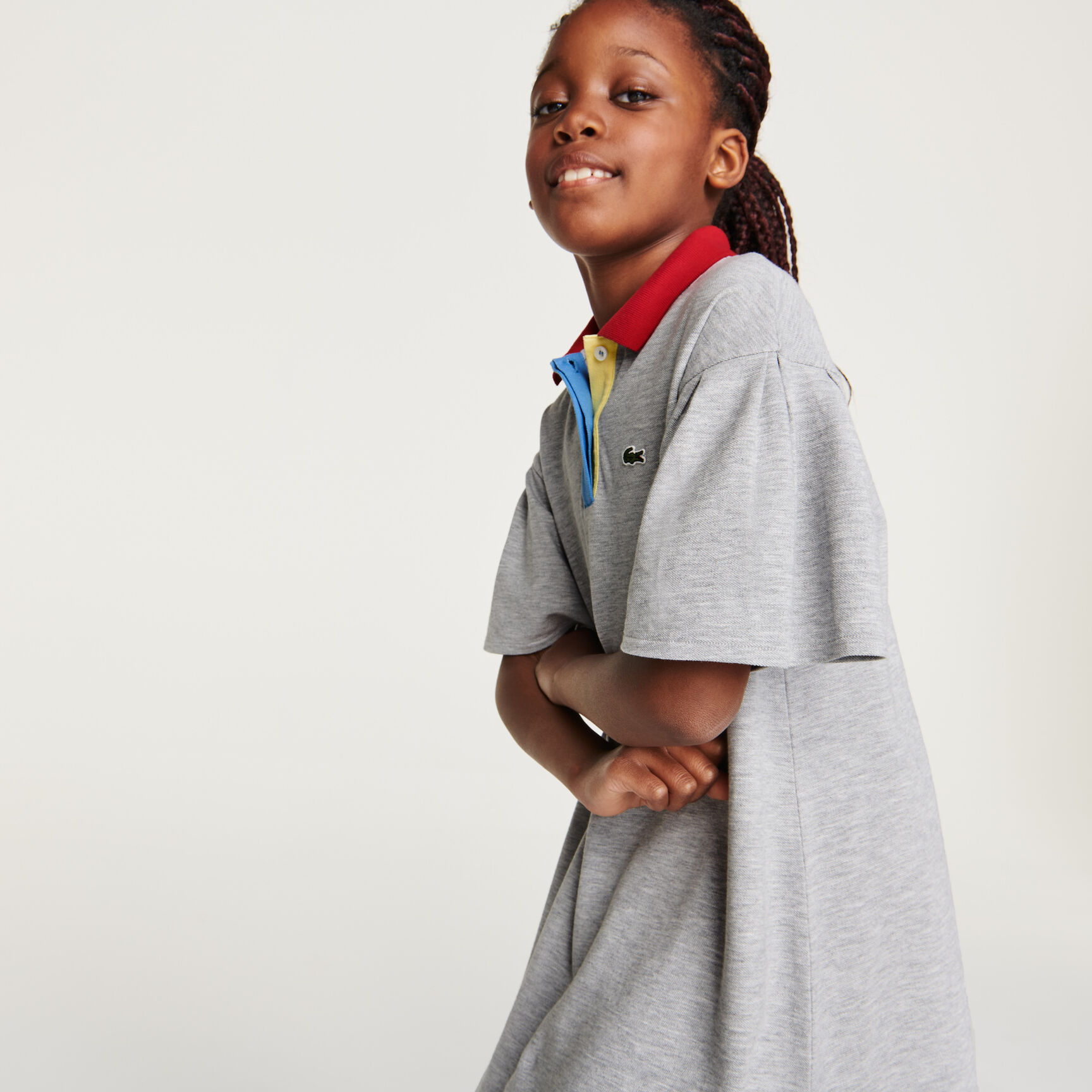 Girls&rsquo; Flounced Sleeve Cotton Polo Dress