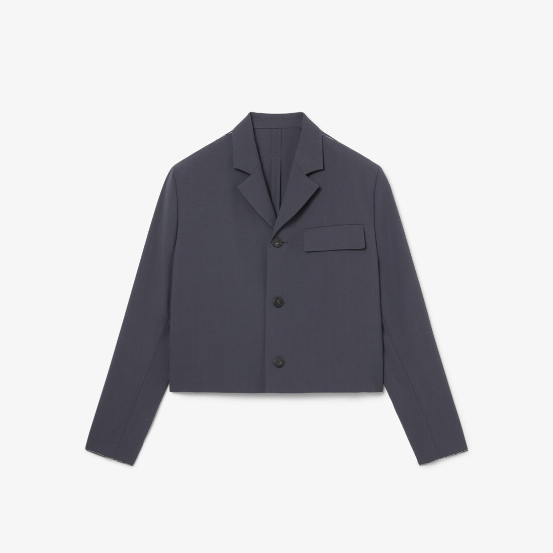 lacoste runway cropped jacquard tailored jacket