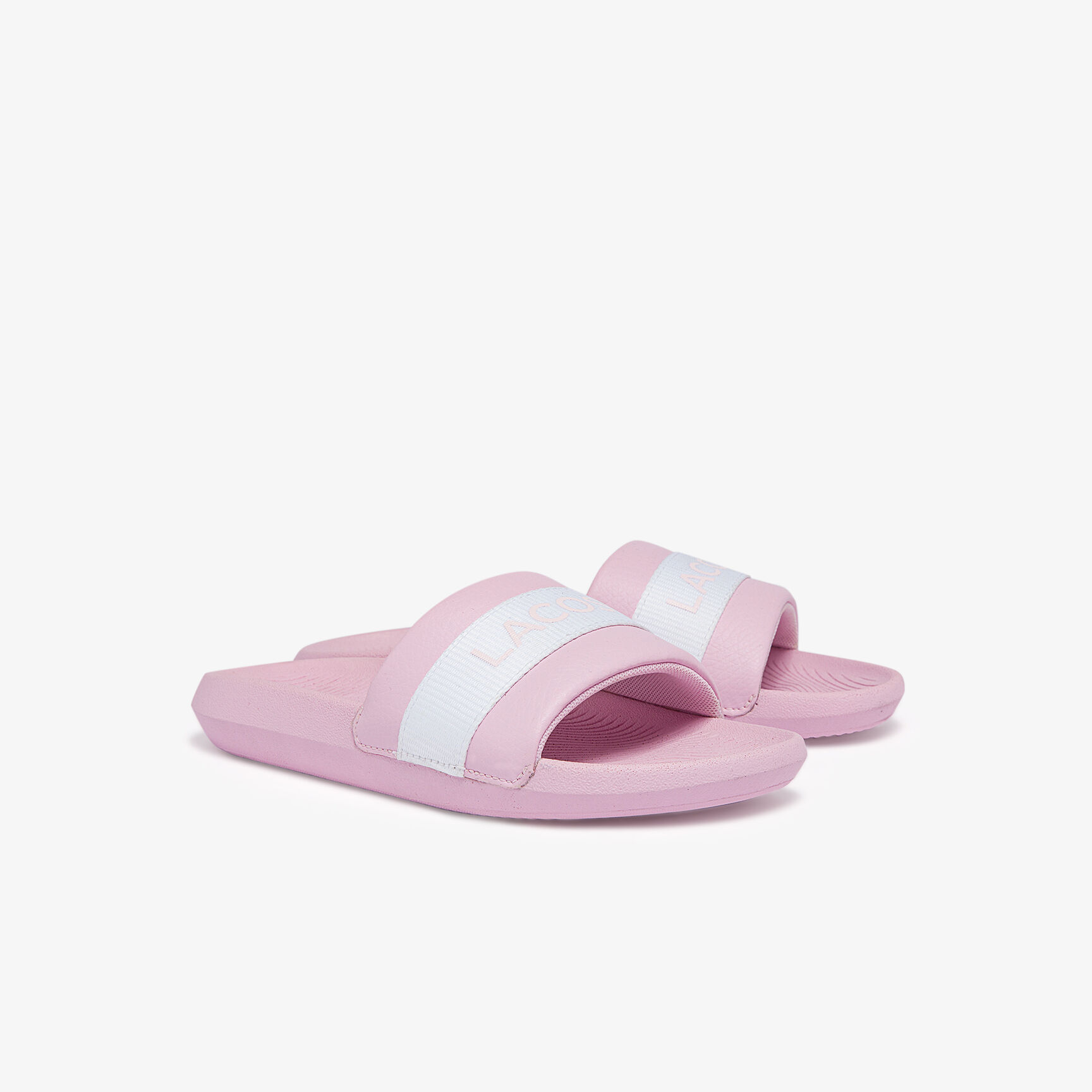 Women's Croco Textile Logo Slides Women's Croco Textile Logo Slides