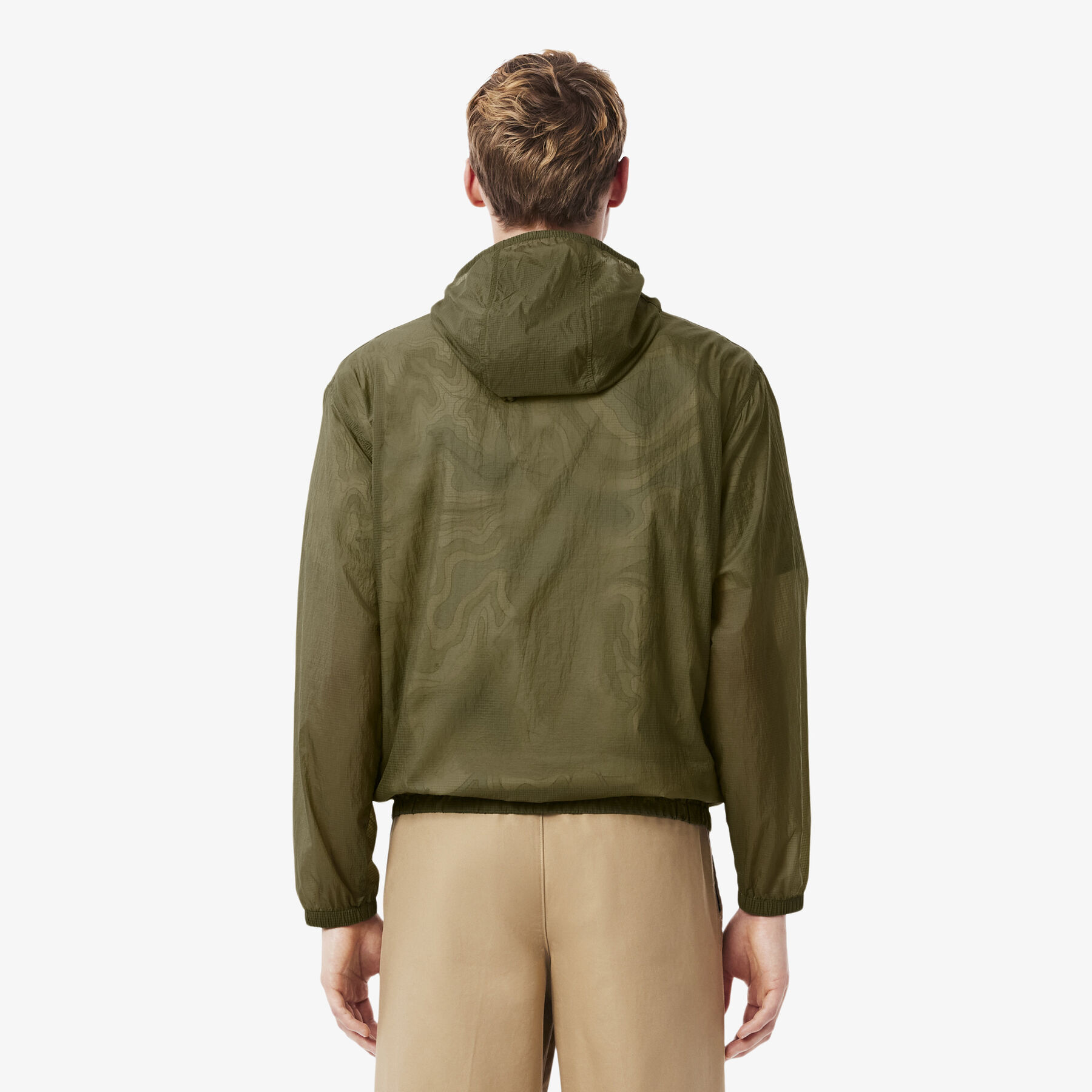 Water-Repellent Packable Nylon Jacket lacoste water repellent packable nylon jacket