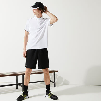 lacoste lightweight diamond taffeta tennis shorts