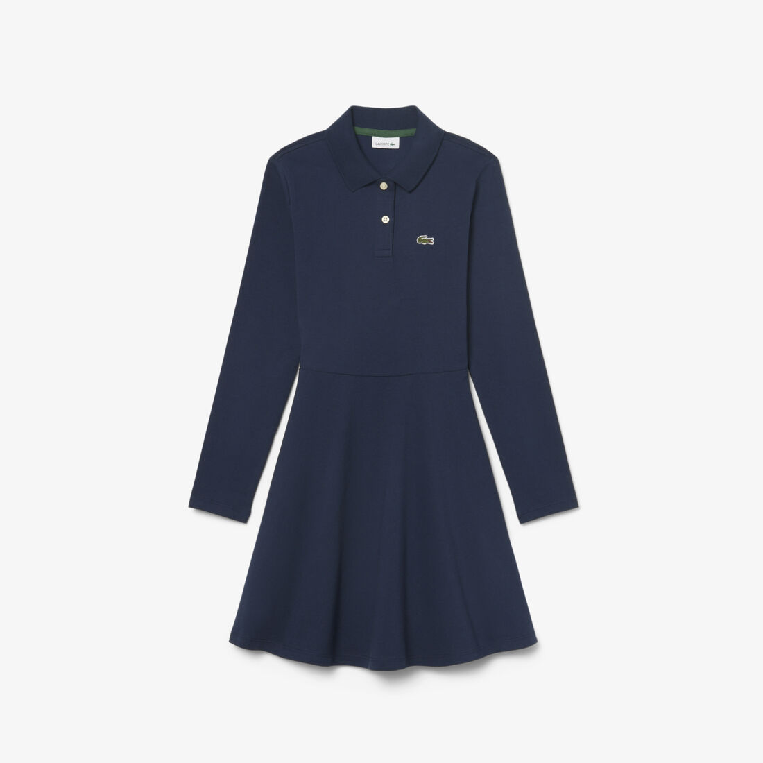 Long-Sleeved Stretch Pique Dress lacoste long sleeved stretch pique dress