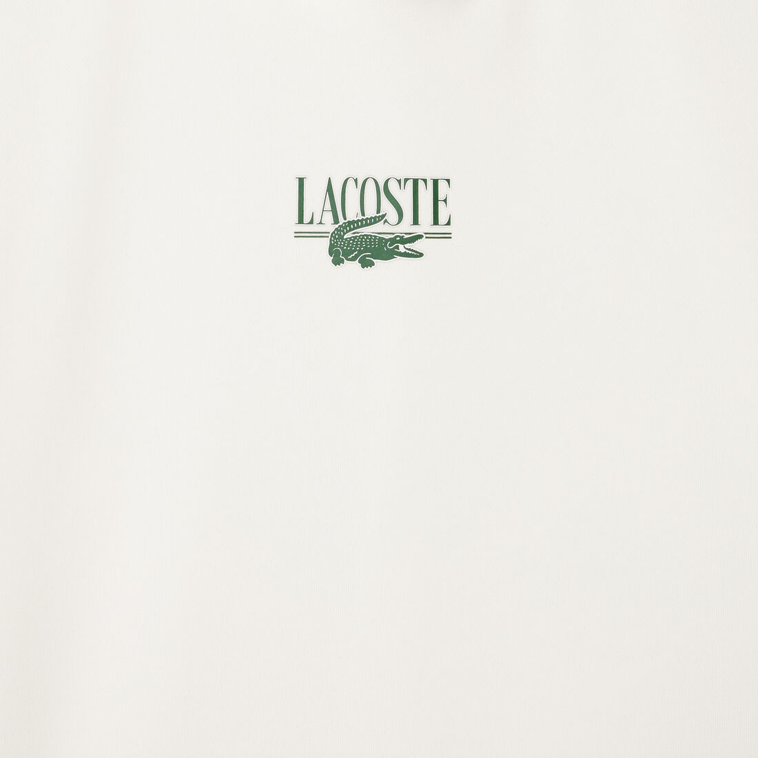 سويت شيرت بيكيه قطن بسحاب ومقسم بألوان Lacoste Print Jogger Hoodie - SF0884-00-70V