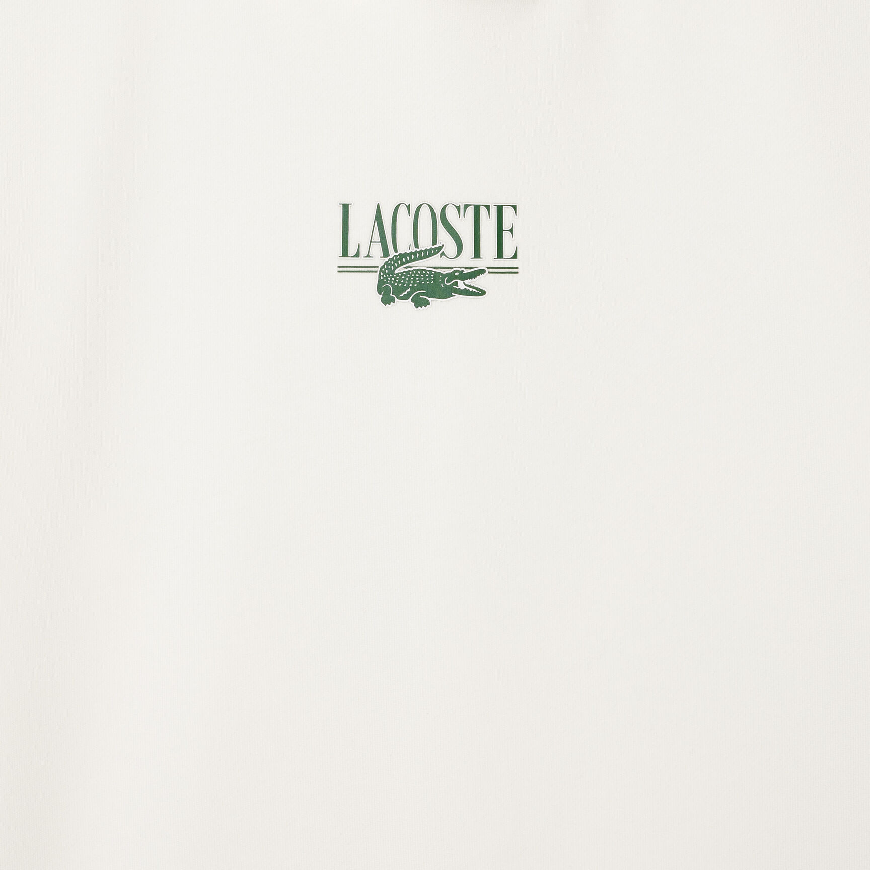 سويت شيرت بيكيه قطن بسحاب ومقسم بألوان Lacoste Print Jogger Hoodie - SF0884-00-70V