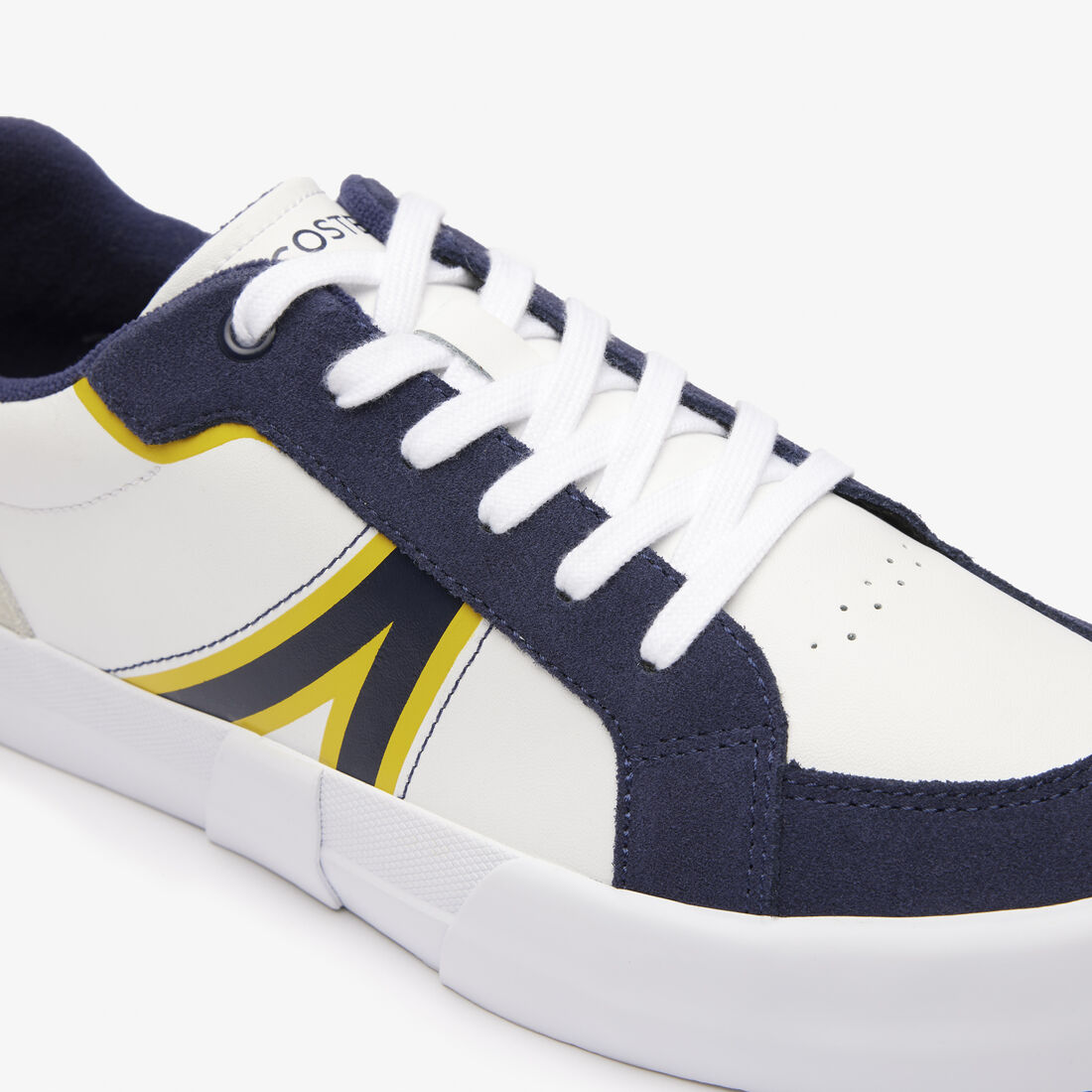 Men's L004 Leather Colourblock Trainers Men's L004 Leather Colourblock Trainers - 46CMA0013-042