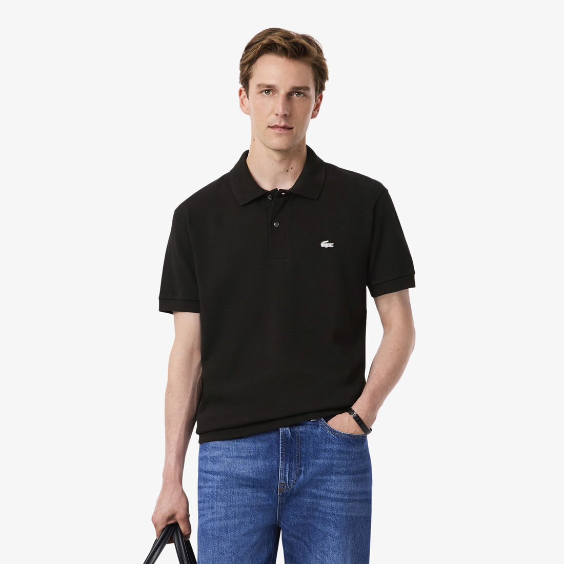 Classic Fit Diamante Crocodile Pique Polo Shirt - PH6884-00-031