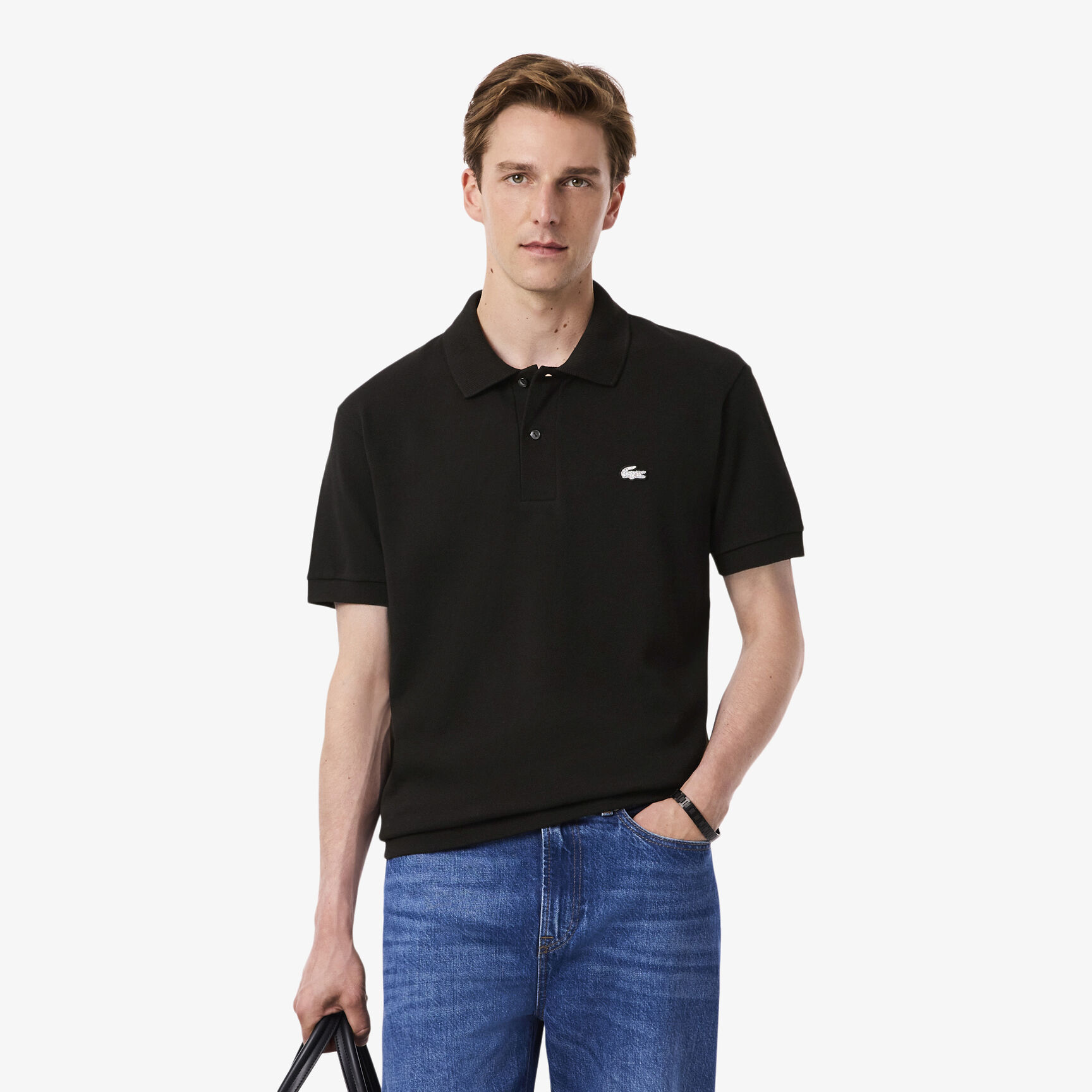 Classic Fit Diamante Crocodile Pique Polo Shirt - PH6884-00-031
