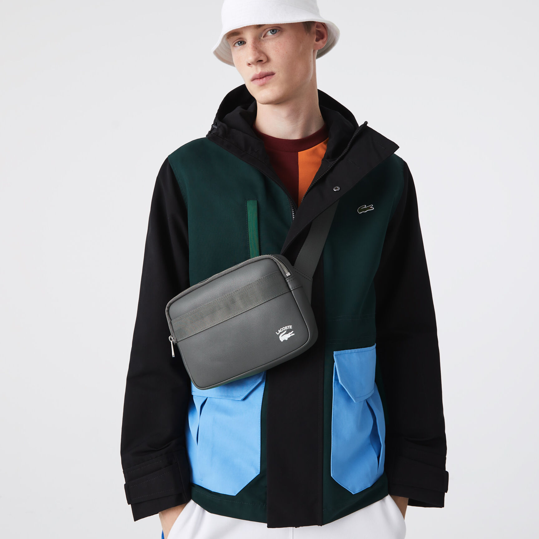 Men's Lacoste Contrast Edge Reporter Bag