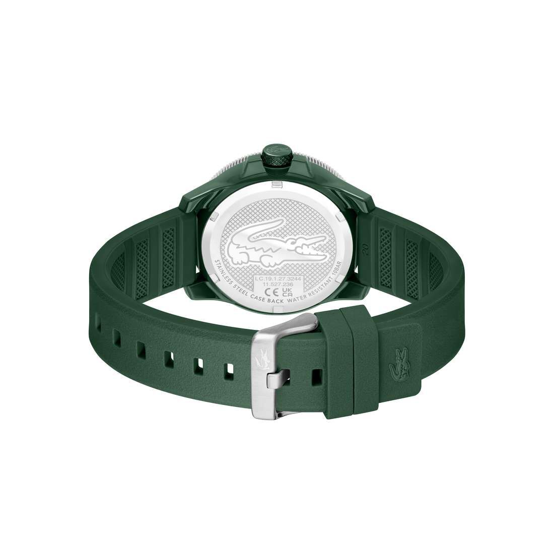 Men Silicone Strap Watch Men Silicone Strap 3 Hand Quartz Watch - 2011414-GRN