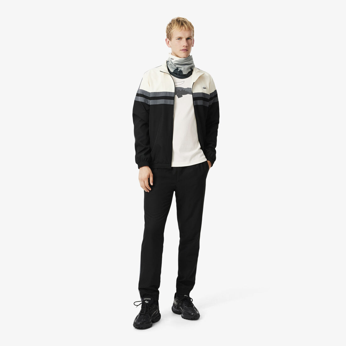 تيشيرت رياضي فائق الجفاف بنقشة جلد التمساح Sport Ultra Dry Landscape Crocodile T-shirt - TH6306-00-XFJ