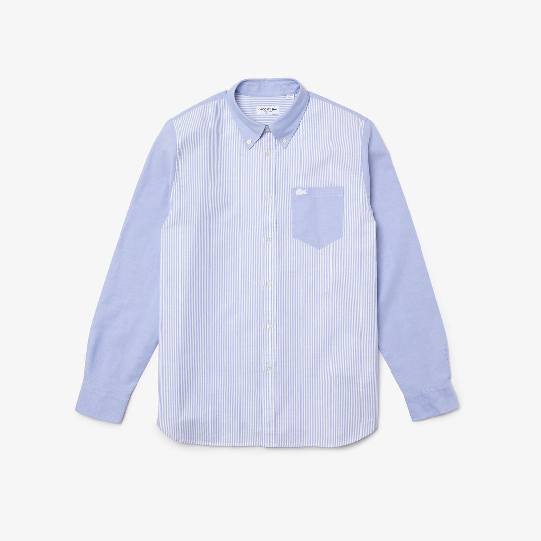 قميص رجالي من قطن أكسفورد مقلم بقصة عادية قميص رجالي من قطن أكسفورد مقلم بقصة عادية