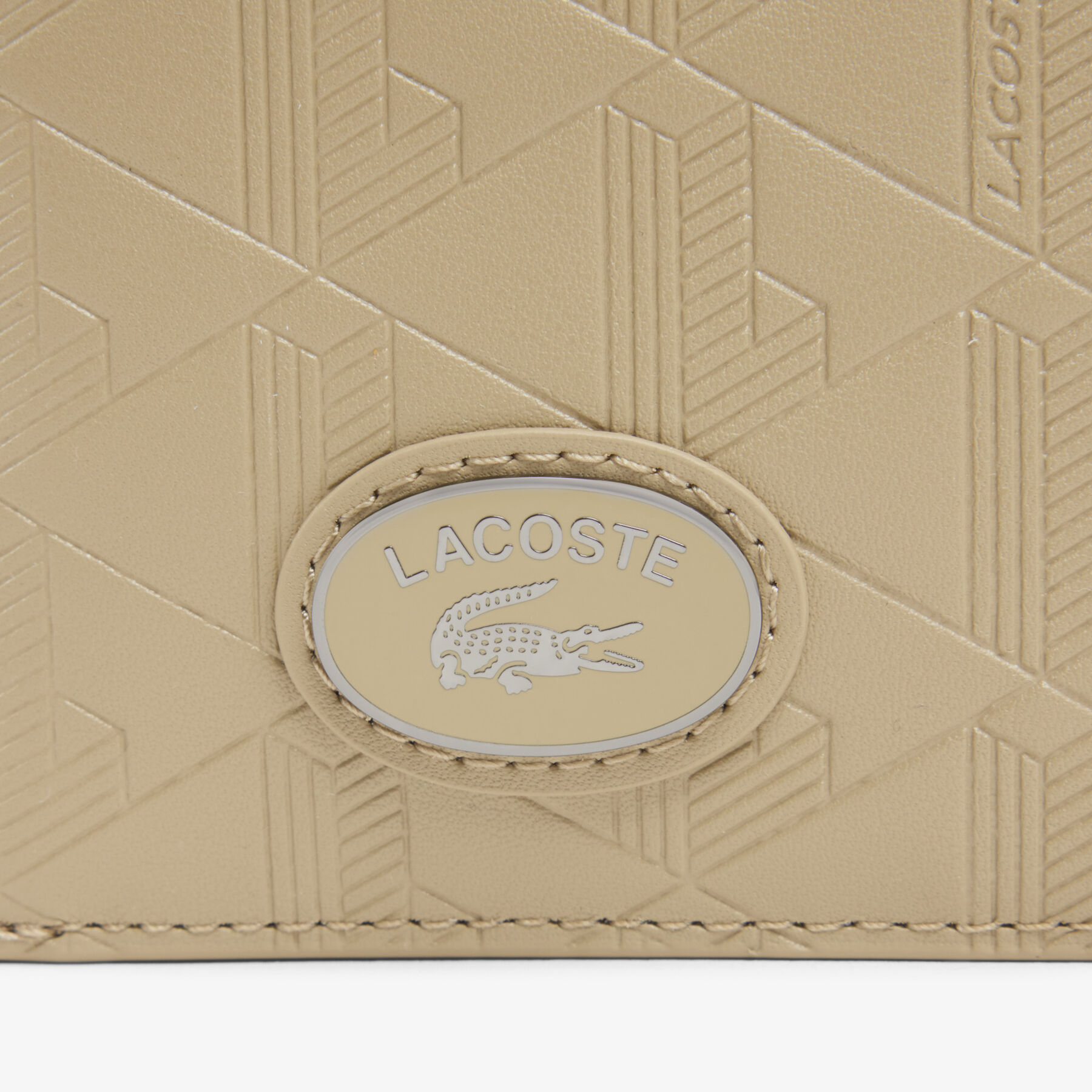 محفظة جلدية صغيرة بنقش أحادي اللون Monogram Compact Leather Billfold - NH4575MR-C87