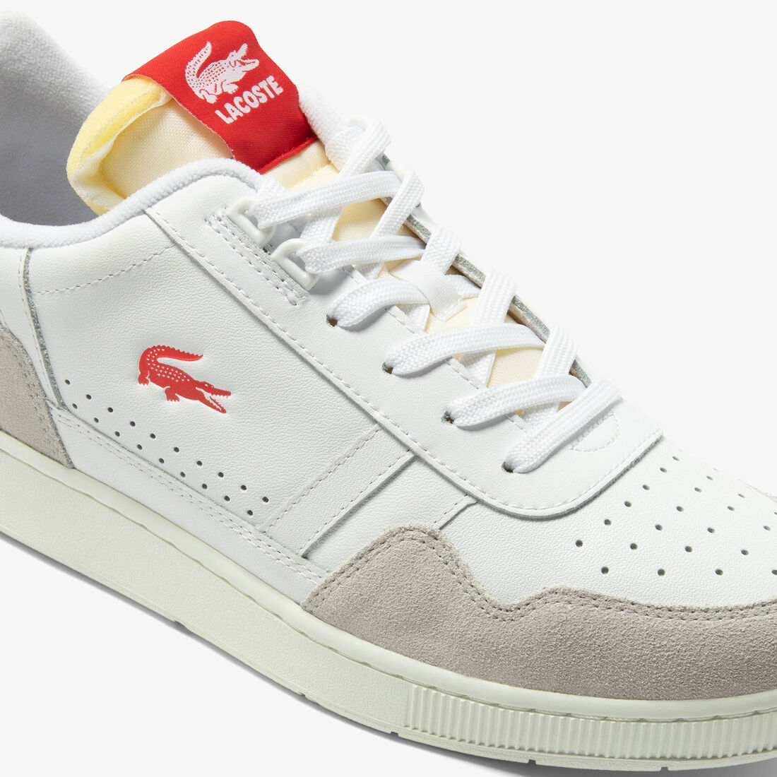 Men's T-Clip Leather Trim Trainers Men's T-Clip Leather Trim Trainers - 46SMA0072-286