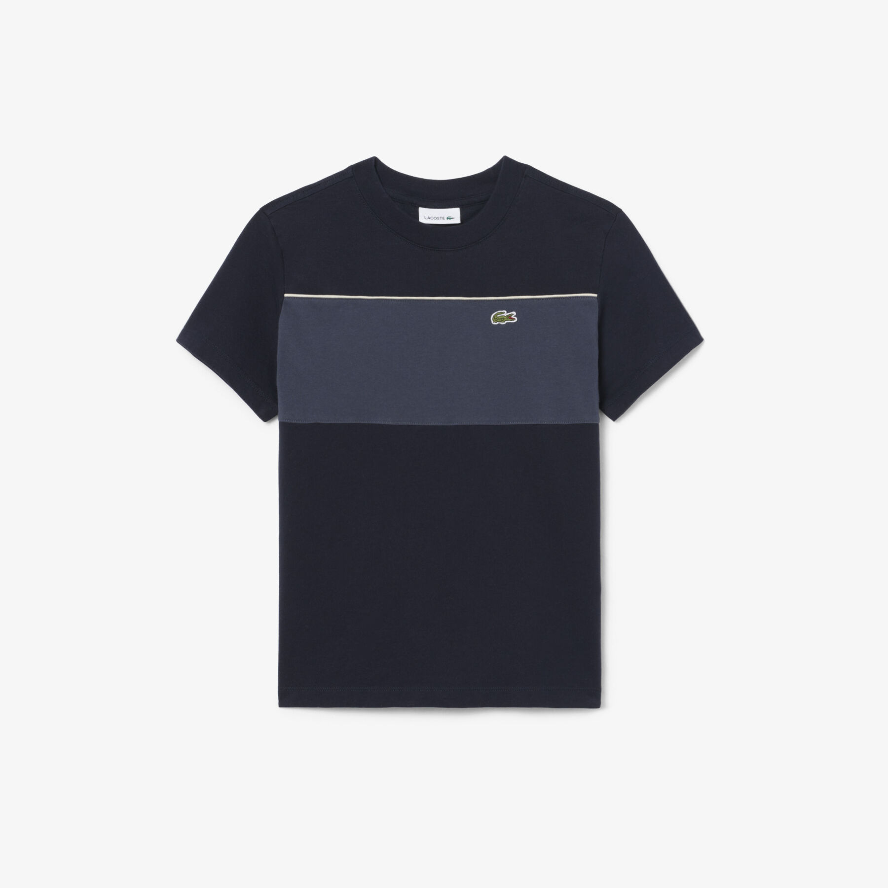 Cotton Colour-Block T-shirt lacoste cotton colour block t shirt