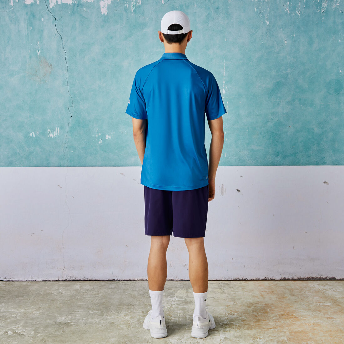 تيشيرت بولو مطاطي مطبوع للرجال مجموعة Lacoste SPORT x Novak Djokovic تيشيرت بولو مطاطي مطبوع للرجال مجموعة Lacoste SPORT x Novak Djokovic