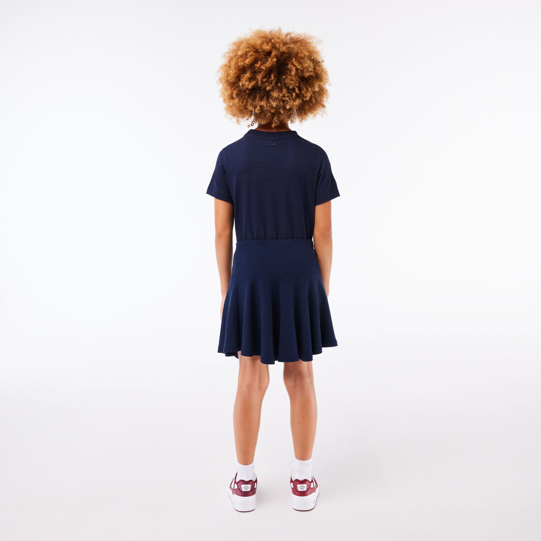 قبعة خفيفة الوزن للجنسين من مجموعة لاكوست سبورت Girls' Lacoste Stretch Mini Skirt - JJ6762-00-166