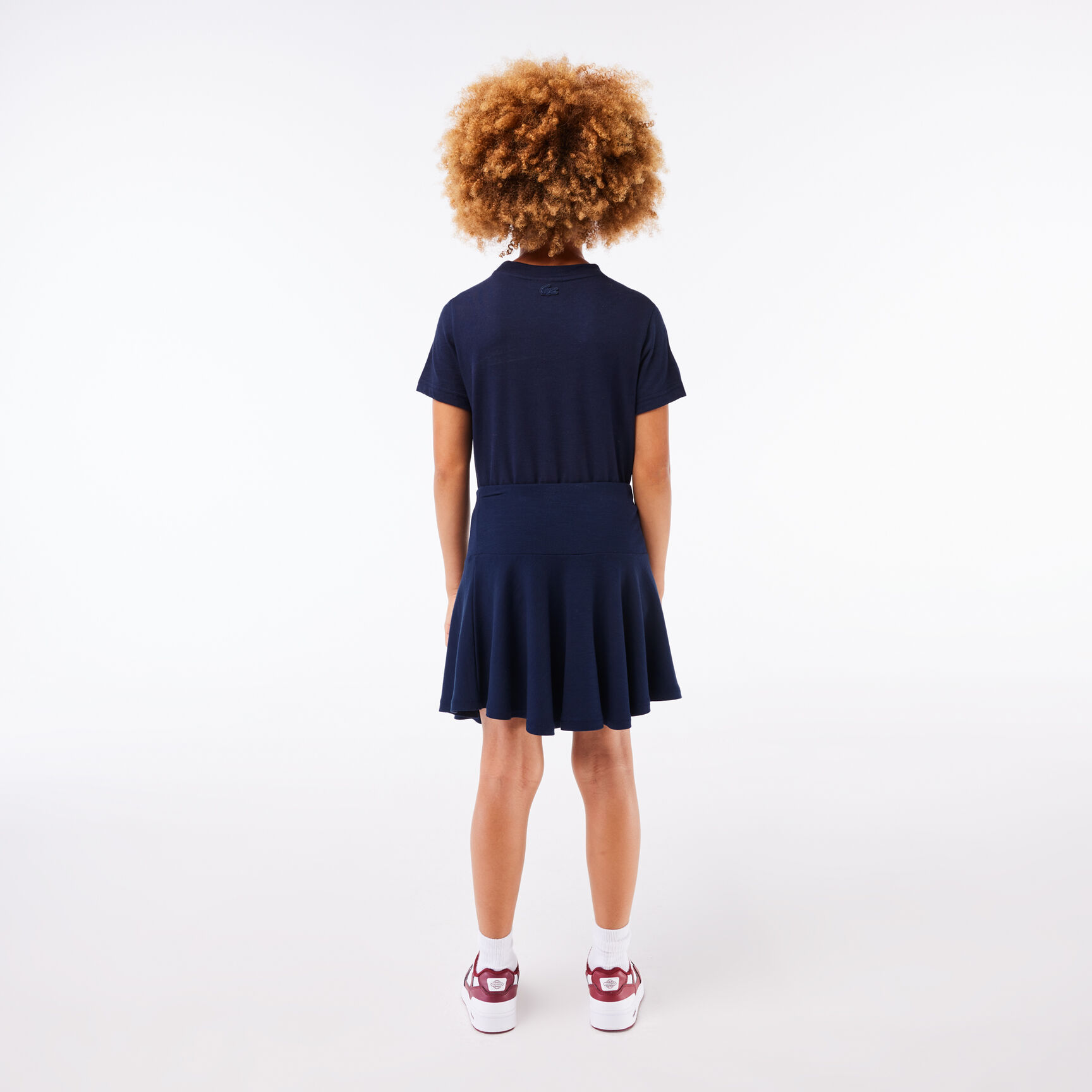قبعة خفيفة الوزن للجنسين من مجموعة لاكوست سبورت Girls' Lacoste Stretch Mini Skirt - JJ6762-00-166