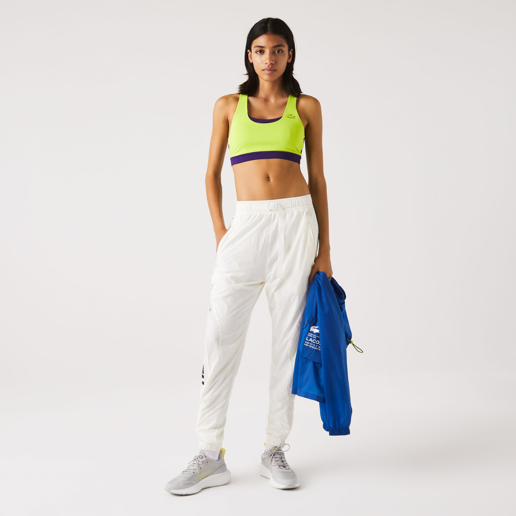 Women's Lacoste SPORT Color-Block Recycled Polyester Sports Bra Women's Lacoste SPORT Color-Block Recycled Polyester Sports Bra