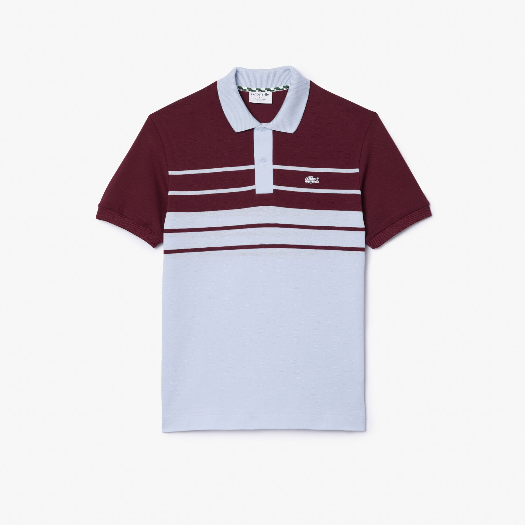 قميص بولو مخطط L.12.12 أصلي فرنسي الصنع French Made Original L.12.12 Striped Polo Shirt - PH8135-00-IT6