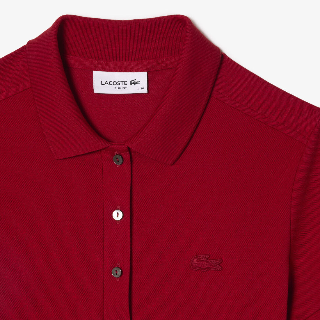 تيشيرت بولو L.12.D بقصة ضيقة من قماش بيتي بيكيه المطاطي تيشيرت بولو L.12.D بقصة ضيقة من قماش بيتي بيكيه المطاطي